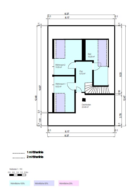 Jugendstilvilla mit viel Potential- ideal auch zum Wohnen und Arbeiten ! - Grundriss DG ohne Gewähr