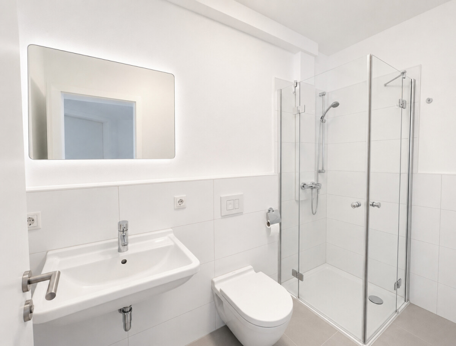 Großzügige 4 Zimmer Wohnung mit Gartenanteil in urbaner Lage! - Duschbad