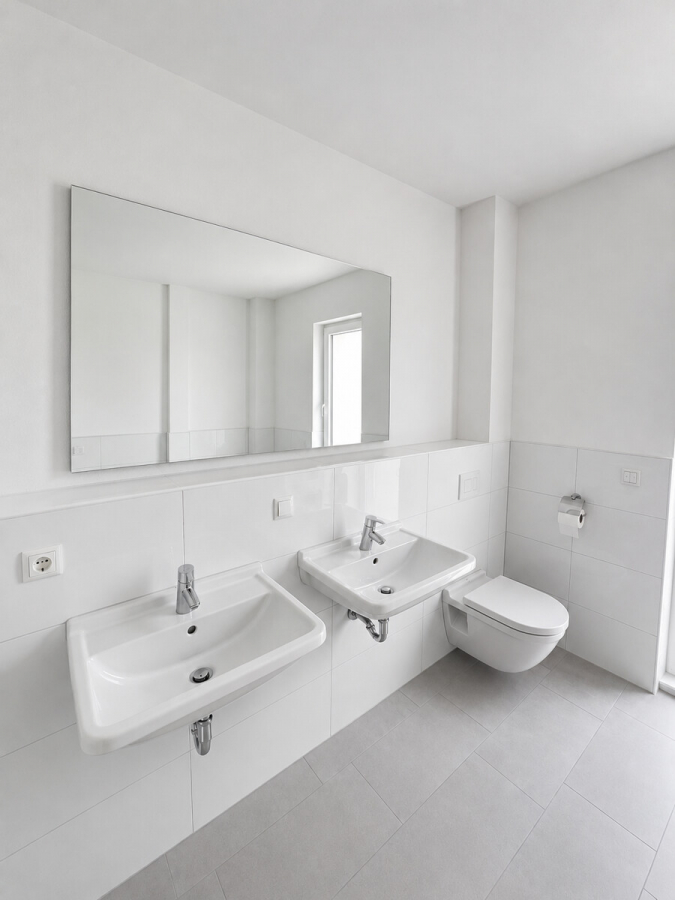 Großzügige 4 Zimmer Wohnung mit Gartenanteil in urbaner Lage! - Badezimmer